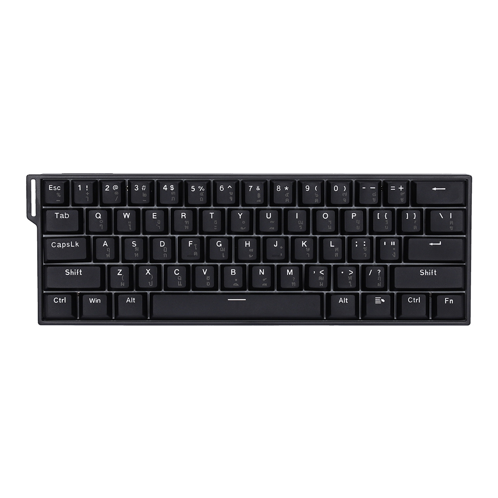 WIRELESS KEYBOARD (คีย์บอร์ดไร้สาย) AULA MINI 60 HE - STORMRISE MAGNETIC SWITCH NON-BACKLIT EN/TH BLACK
