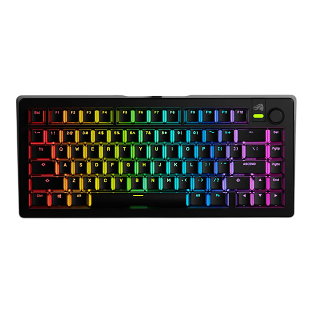 KEYBOARD (คีย์บอร์ด) GLORIOUS GMMK 3 PREBUILT 75% - GLORIOUS FOX LINEAR SWITCH RGB EN BLACK