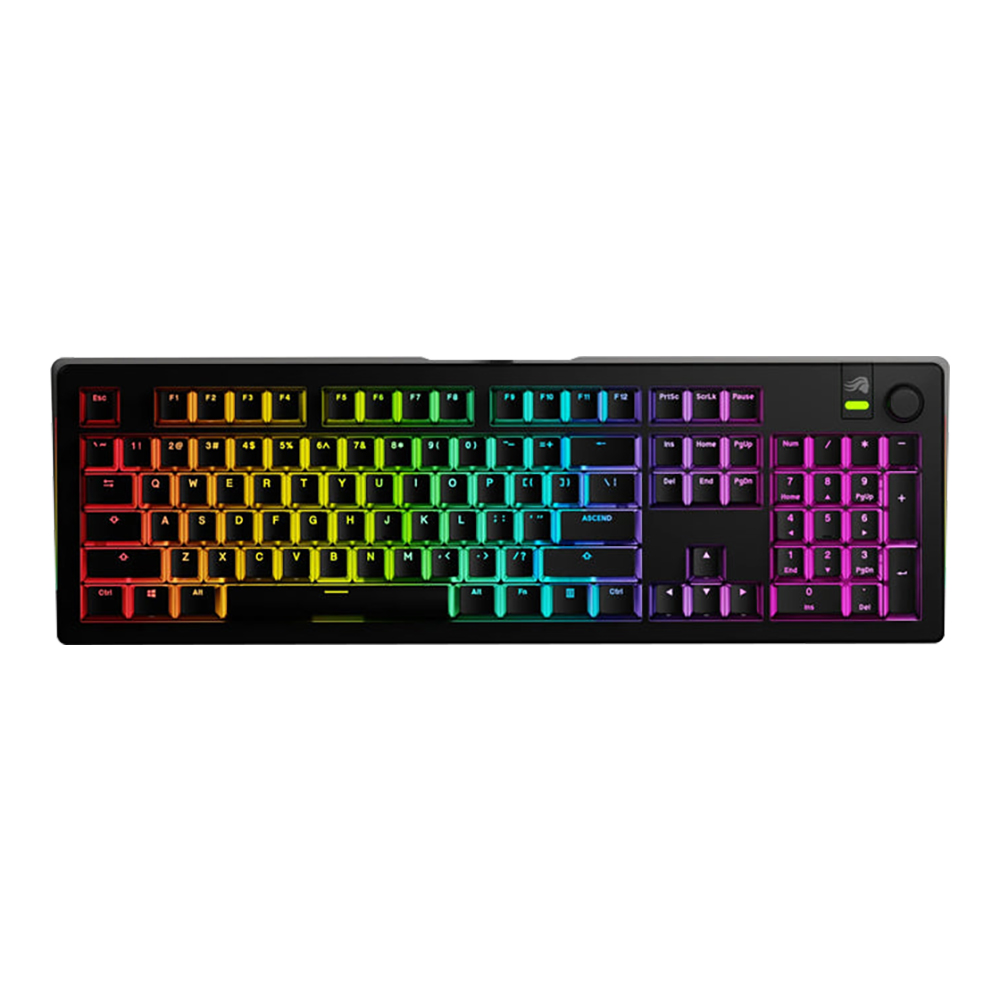 KEYBOARD (คีย์บอร์ด) GLORIOUS GMMK 3 PREBUILT 100% - GLORIOUS FOX LINEAR SWITCH RGB EN BLACK