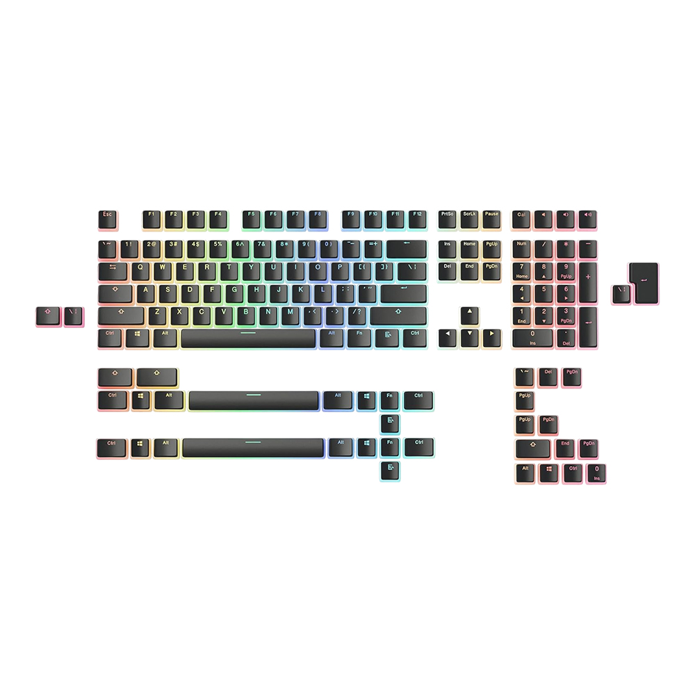 KEYCAP (คีย์แคป) GLORIOUS AURA V2 - 145 KEYS PBT ANSI/ISO EN BLACK