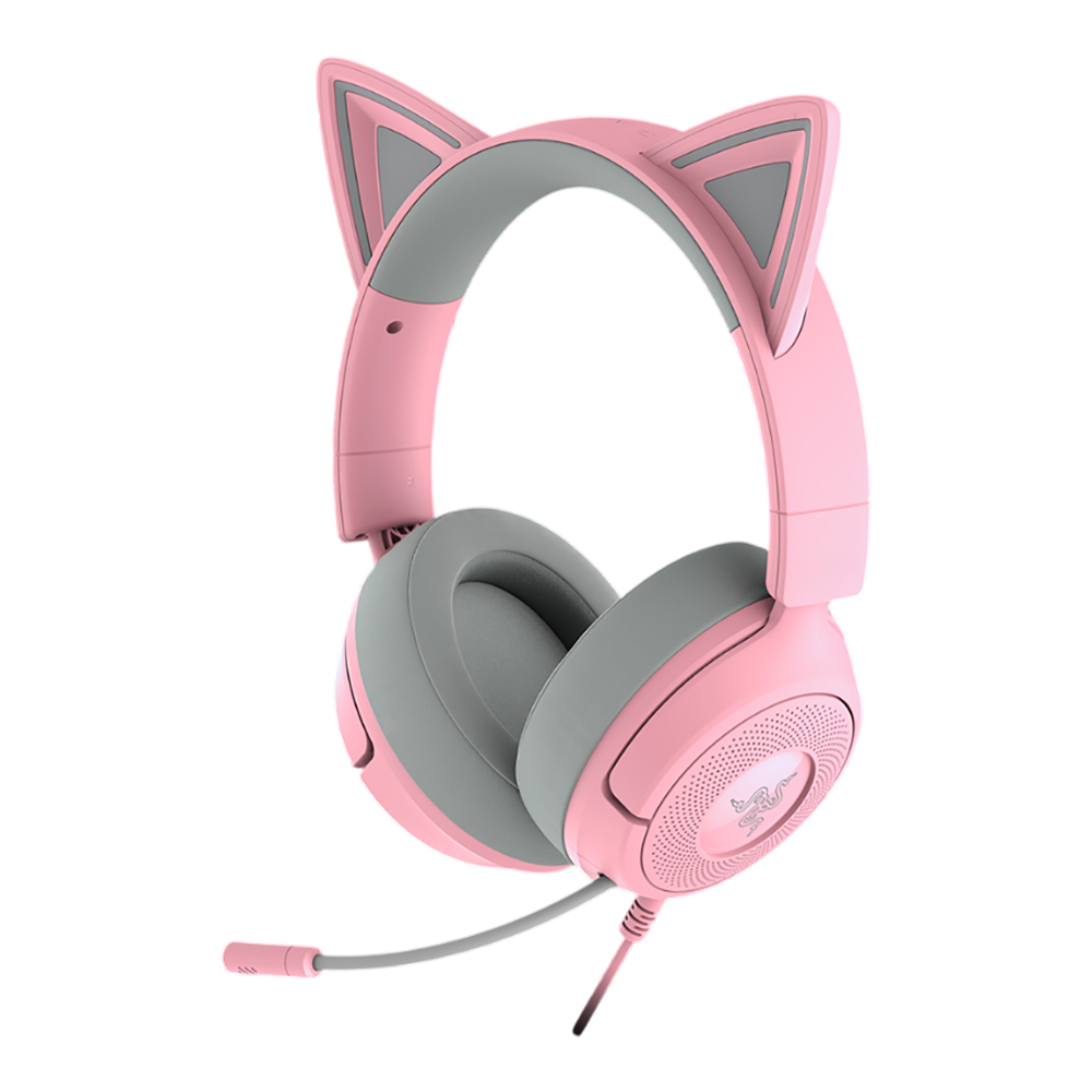HEADSET (หูฟัง) RAZER KRAKEN KITTY V3 X - QUARTZ