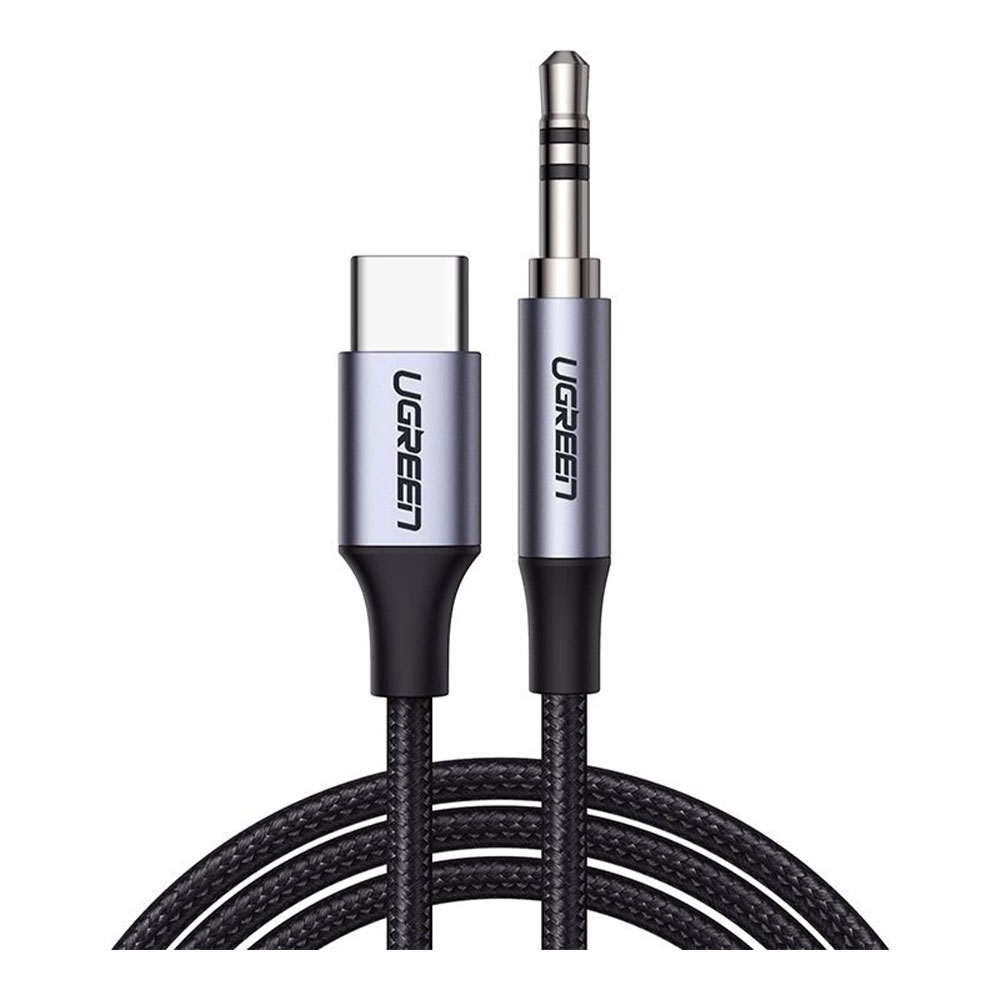 AUDIO ADAPTER (ตัวแปลงสัญญาณเสียง) UGREEN CM450 - USB-C TO 3.5MM AUDIO ADAPTER 1M 55734
