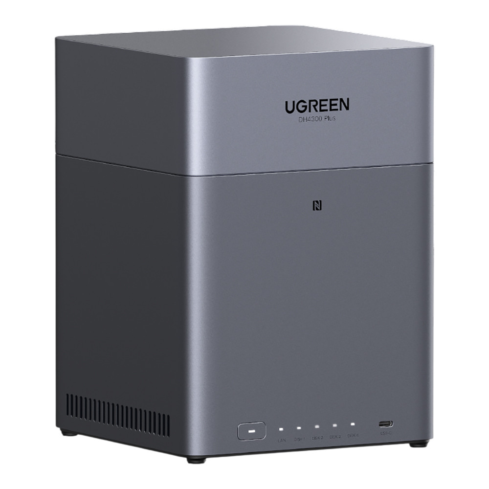 NAS (อุปกรณ์จัดเก็บข้อมูลบนเครือข่าย) UGREEN NASYNC DH4300 PLUS - 4 BAY ROCKCHIP ARM 8 CORES 2.0 GHz 8GB DDR4
