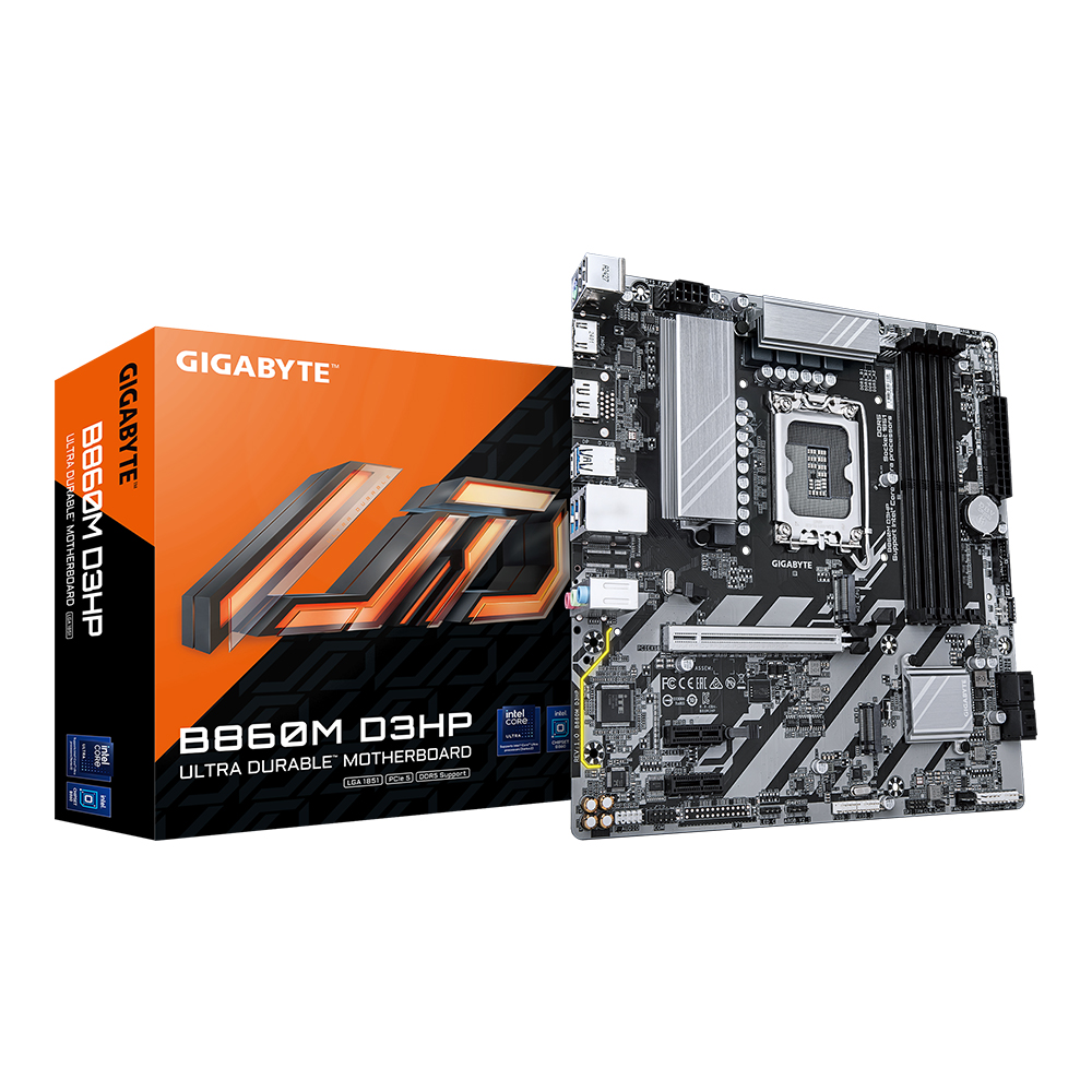 MAINBOARD (เมนบอร์ด) GIGABYTE B860M D3HP (REV. 1.0) - INTEL SOCKET 1851 DDR5 MICRO-ATX