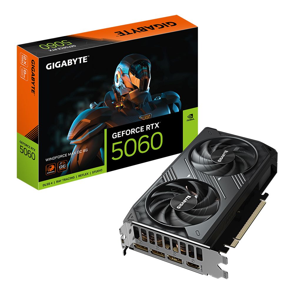 Gigabyte GeForce RTX 5060 Windforce Max OC 8G - 8GB GDDR7