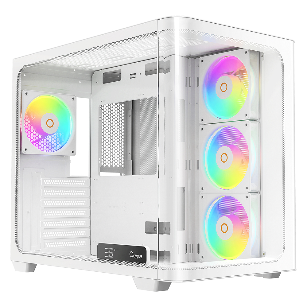 CASE (เคส) OCYPUS IOTA C70 CURVE ARGB - ATX WHITE