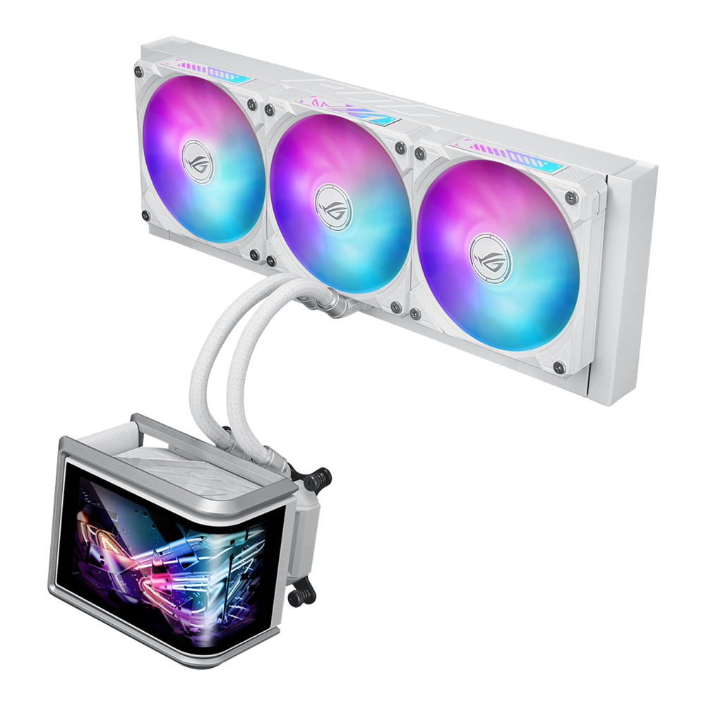 CPU LIQUID COOLER (ระบบระบายความร้อนด้วยน้ำ) ASUS ROG RYUO IV SLC 360 ARGB - WHITE EDITION