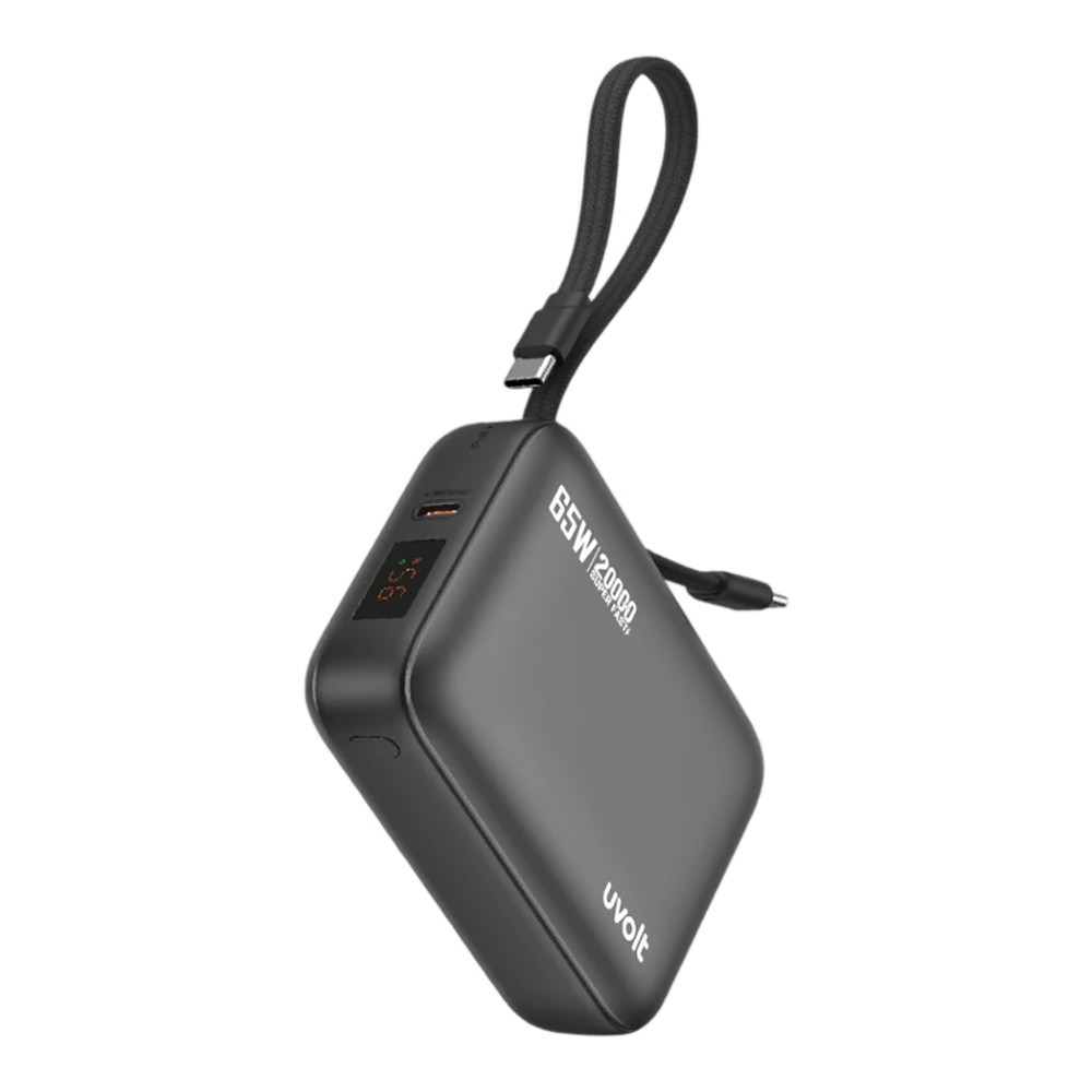 POWER BANK (พาวเวอร์แบงค์) UVOLT UVP20C-01 - 20000mAh FAST CHARGING 65W BLACK