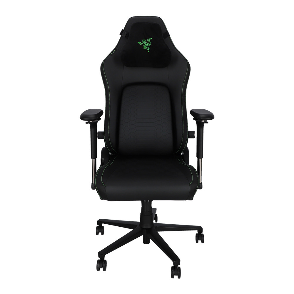 GAMING CHAIR (เก้าอี้เกมมิ่ง) RAZER ISKUR V2 NEWGEN - BLACK-GREEN RZ38-04900700-R3CA