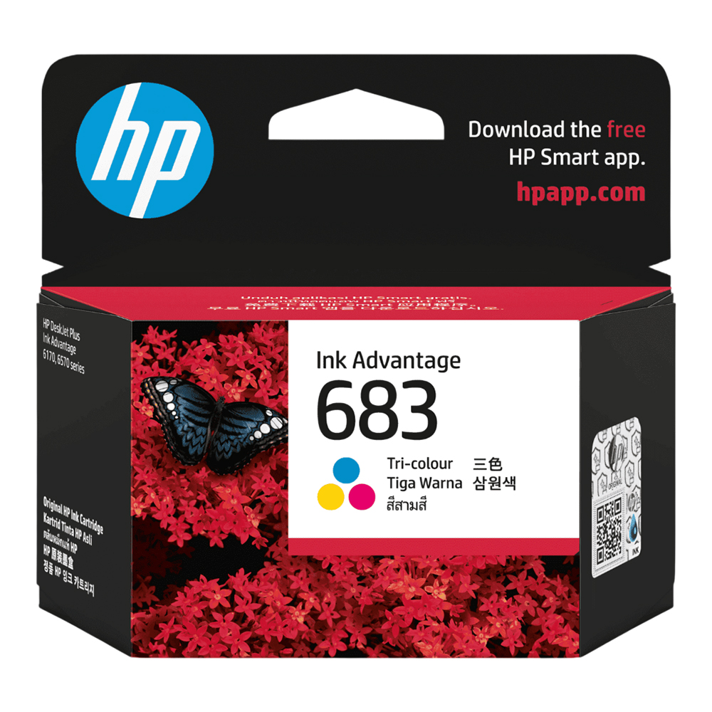 INK (หมึกสำหรับเครื่องพิมพ์) HP 683 TRI-COLOR ORIGINAL INK ADVANTAGE CARTRIDGE - 7FP38ZA