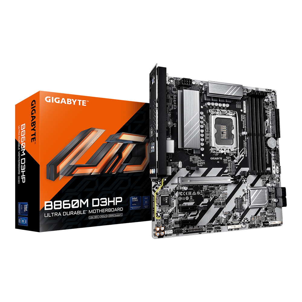 MAINBOARD (เมนบอร์ด) GIGABYTE B860M D3HP (REV. 1.1) - INTEL SOCKET 1851 DDR5 MICRO-ATX