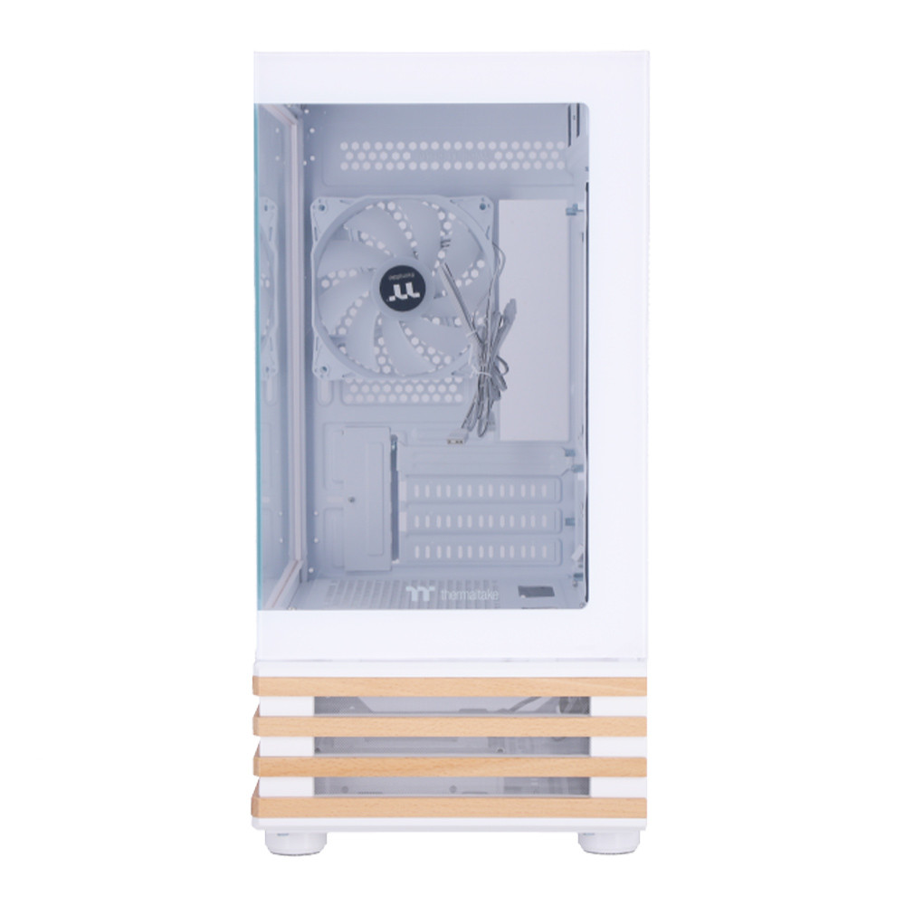 CASE (เคส) THERMALTAKE VIEW 170 WS ARGB - MICRO-ATX SNOW