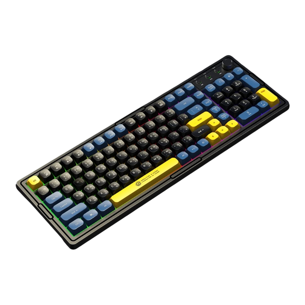 KEYBOARD (คีย์บอร์ด) NEOLUTION E-SPORT COSMO - RUBBER DOME RAINBOW BACKLIT EN/TH DARK BLUE