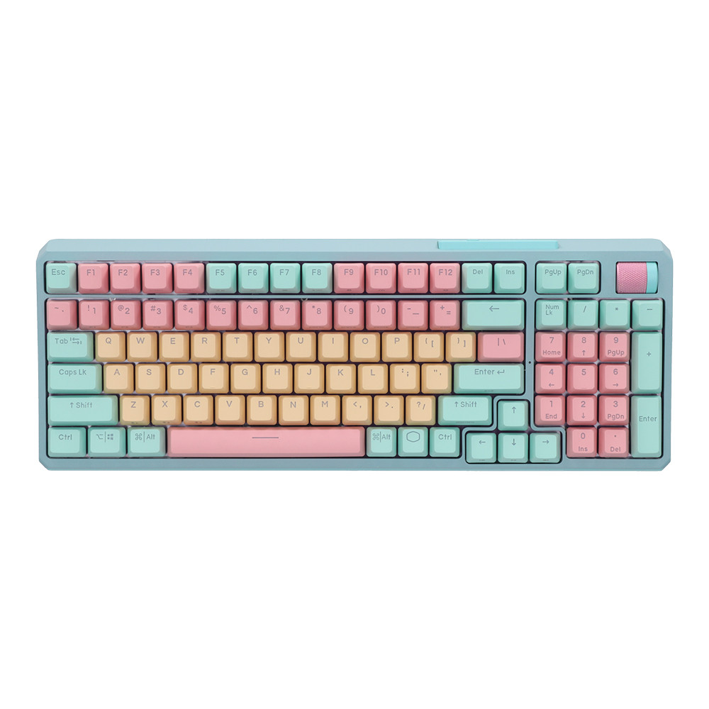 WIRELESS KEYBOARD (คีย์บอร์ดไร้สาย) COOLER MASTER MK770 - KAILH BOX V2 WHITE SWITCH RGB EN MACARON MK-770-MCKW1-US