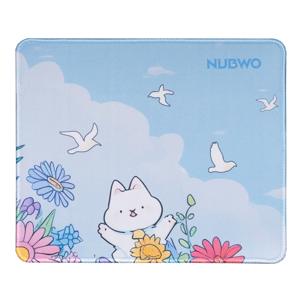 MOUSE PAD (เมาส์แพด) NUBWO NP643 - SIZE S 300 x 250 x 3 MM FLOWER GARDEN