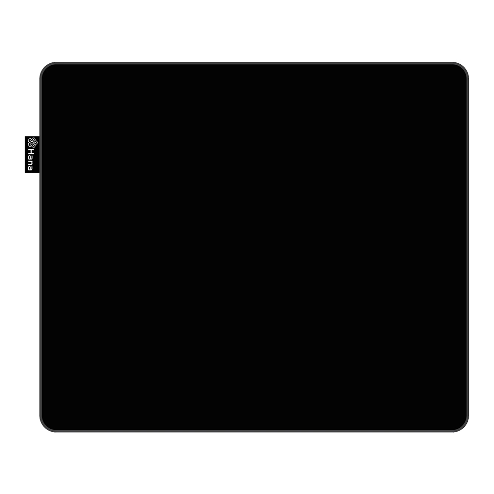 MOUSE PAD (เมาส์แพด) HANA ALL BLACK V.2 - SIZE S 290 x 250 x 3 MM