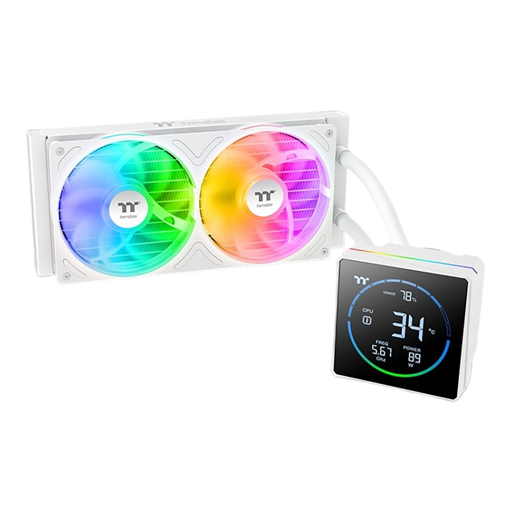 CPU LIQUID COOLER (ระบบระบายความร้อนด้วยน้ำ) THERMALTAKE TH240-S V3 ARGB SYNC - SNOW