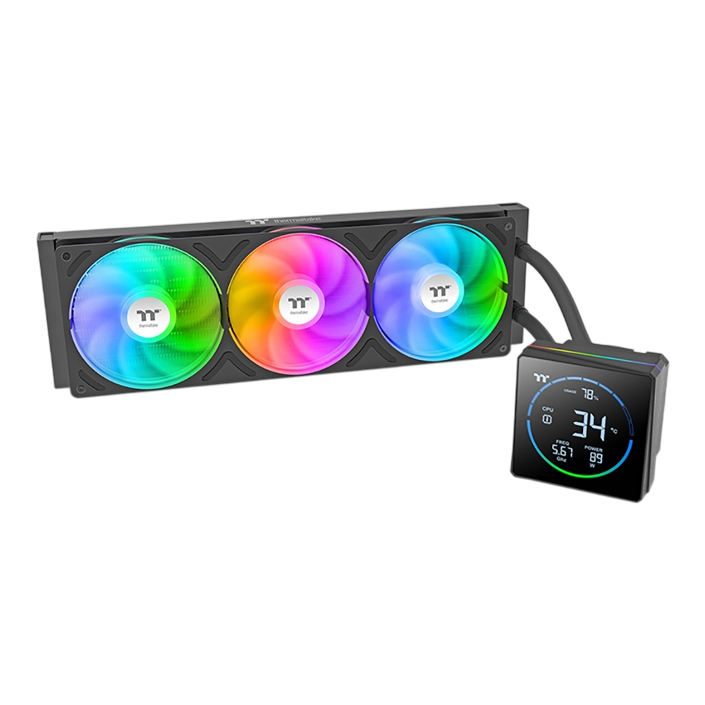 CPU LIQUID COOLER (ระบบระบายความร้อนด้วยน้ำ) THERMALTAKE TH360-S V3 ARGB SYNC - BLACK