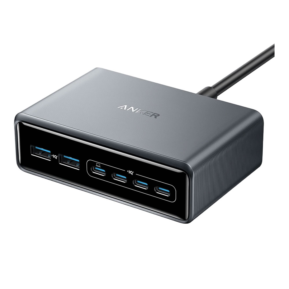 CHARGER (ที่ชาร์จ) ANKER SUPERCHARGED MULTI-PORT DESKTOP CHARGING STATION - 200W 6 PORT GaN A2683E41