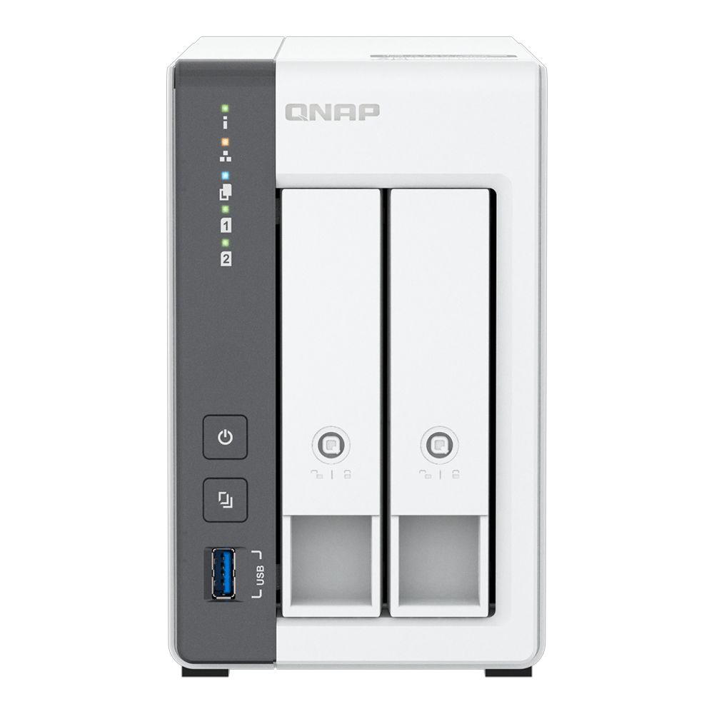 NAS (อุปกรณ์จัดเก็บข้อมูลบนเครือข่าย) QNAP TS-216G - 2 BAY ARM 4-CORE CORTEX-A55 2.0GHz 4 GB ON BOARD 2.5GbE