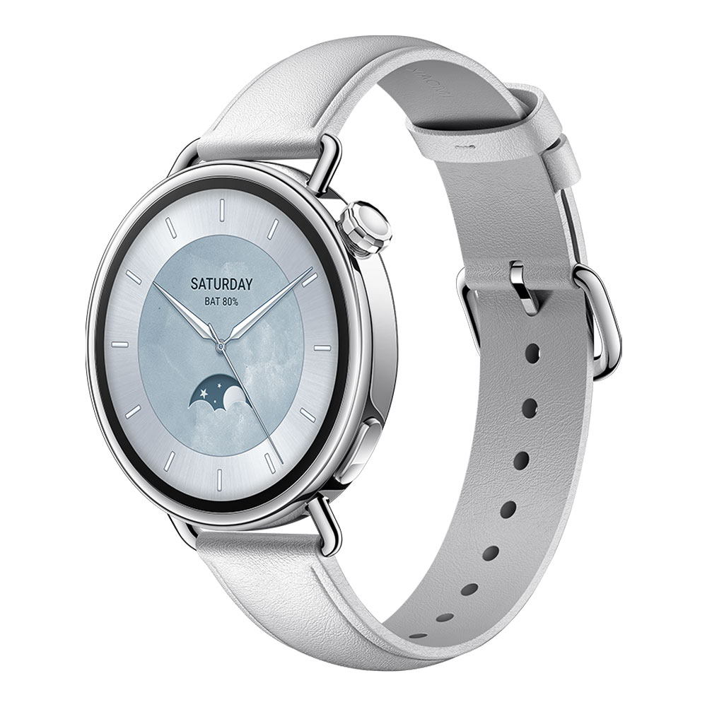 SMART WATCH (นาฬิกาอัจฉริยะ) XIAOMI WATCH S4 41mm - WHITE LEATHER XMI-BHR07VUGL