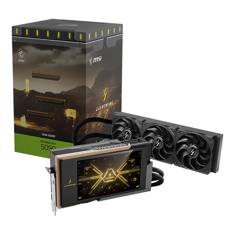 VGA (การ์ดแสดงผล) MSI GEFORCE RTX 5090 32G LIGHTNING Z - 32GB GDDR7