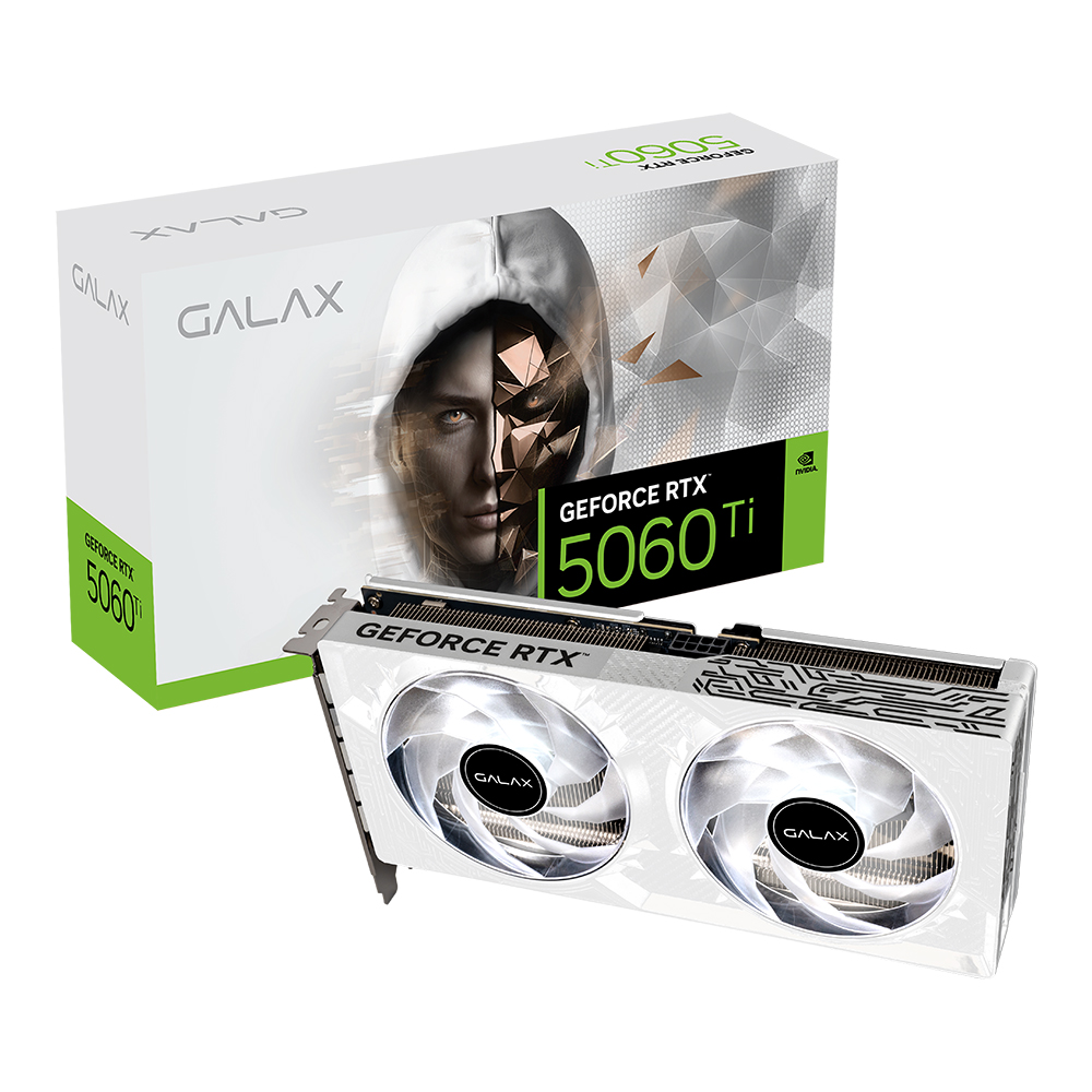 Galax GeForce RTX 5060 Ti 1-Click OC V2 White - 8GB GDDR7