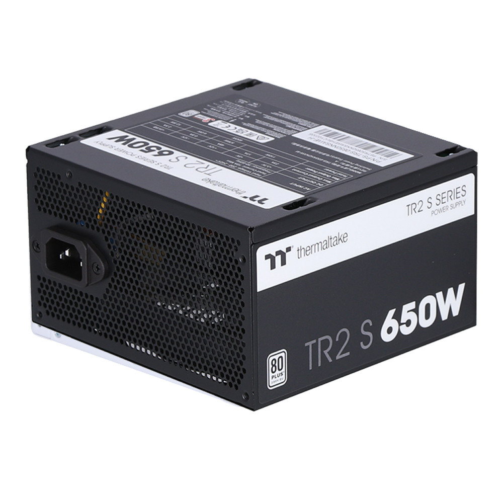 POWER SUPPLY (อุปกรณ์จ่ายไฟ) THERMALTAKE TR2 S 650W - 650W 80 PLUS ATX BLACK TRS-0650NNSAWE-H