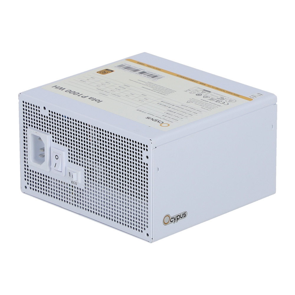 POWER SUPPLY (อุปกรณ์จ่ายไฟ) OCYPUS IOTA P1000 WH - 1000W 80 PLUS GOLD ATX WHITE