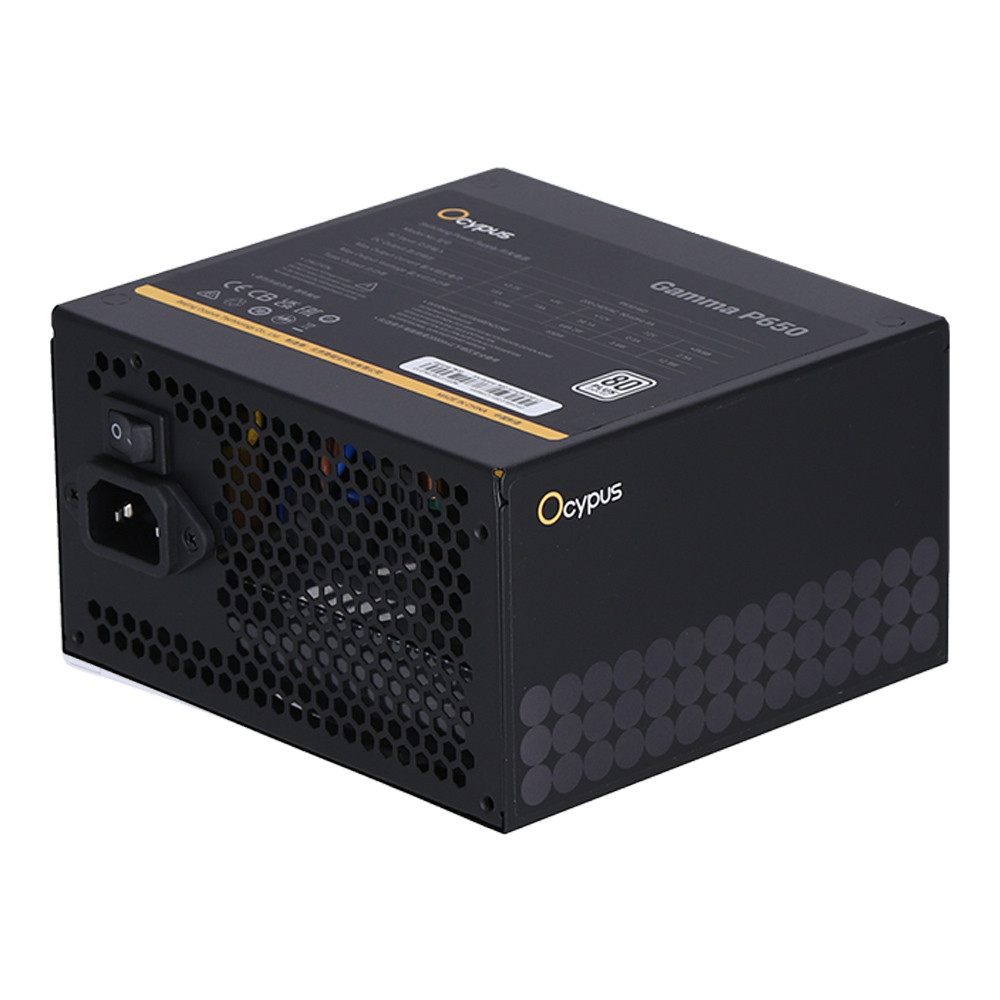 POWER SUPPLY (อุปกรณ์จ่ายไฟ) OCYPUS P650 - 650W 80 PLUS ATX BLACK