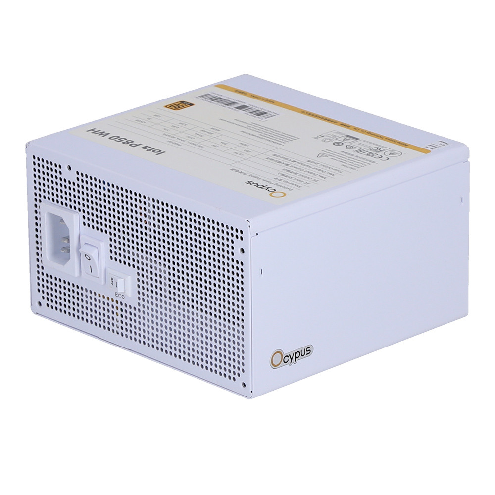 POWER SUPPLY (อุปกรณ์จ่ายไฟ) OCYPUS IOTA P850 WH - 850W 80 PLUS GOLD ATX WHITE