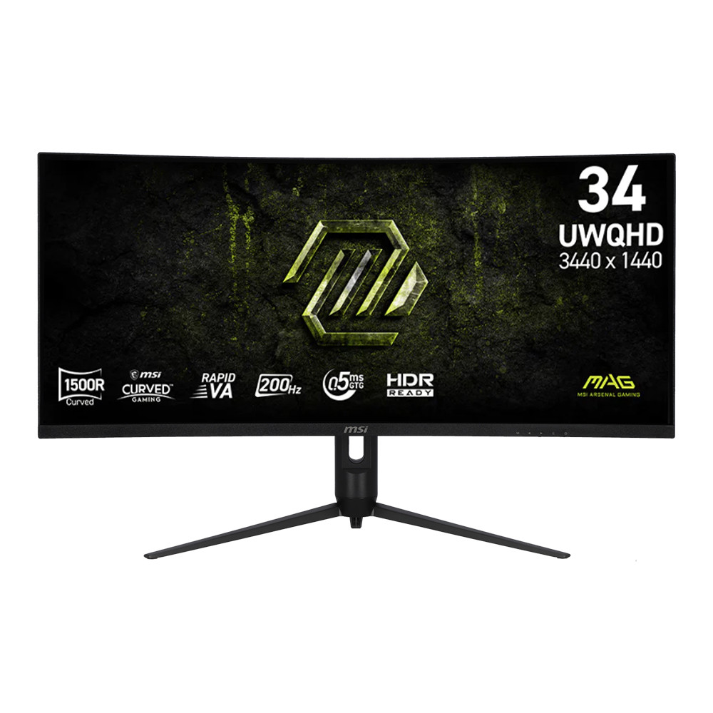 Monitor (จอมอนิเตอร์) MSI MAG 342CQRF E20 - 34 Inch VA UWQHD 200Hz Adaptive Sync Curved