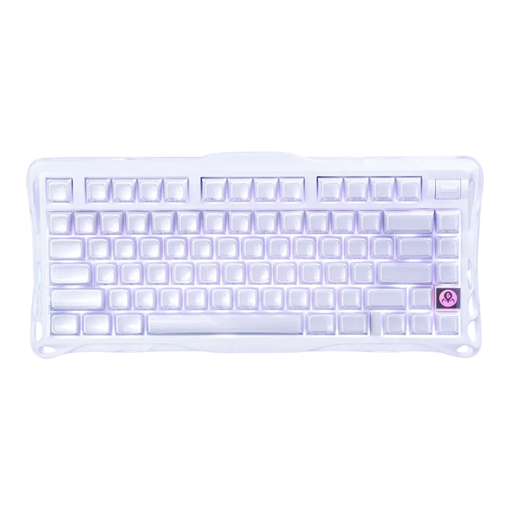 WIRELESS KEYBOARD (คีย์บอร์ดไร้สาย) GRAVASTAR MERCURY K1 SPECIAL EDITION - GRAVASTAR STELLAR BLOOM LINEAR SWITCH RGB EN LAVENDER PURPLE