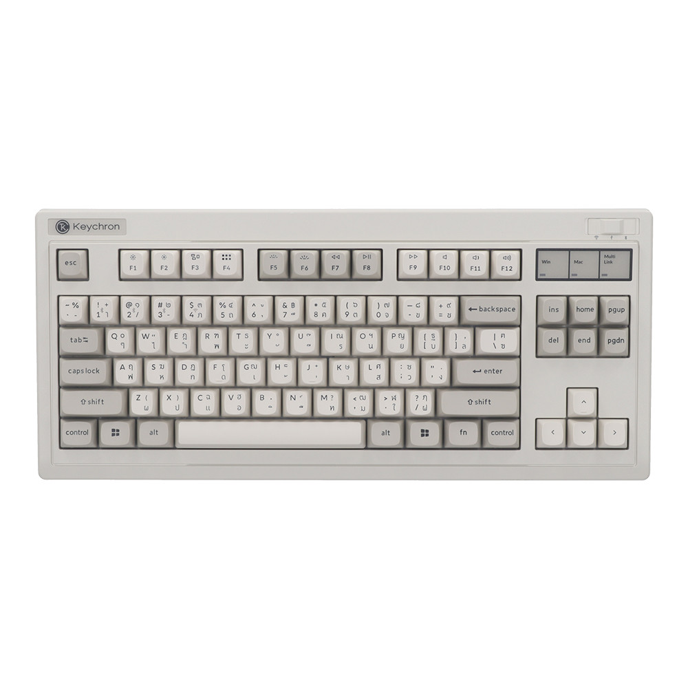 WIRELESS KEYBOARD (คีย์บอร์ดไร้สาย) KEYCHRON R3 - KEYCHRON SUPER RED SWITCH RGB EN/TH RETRO R3-M1-TH