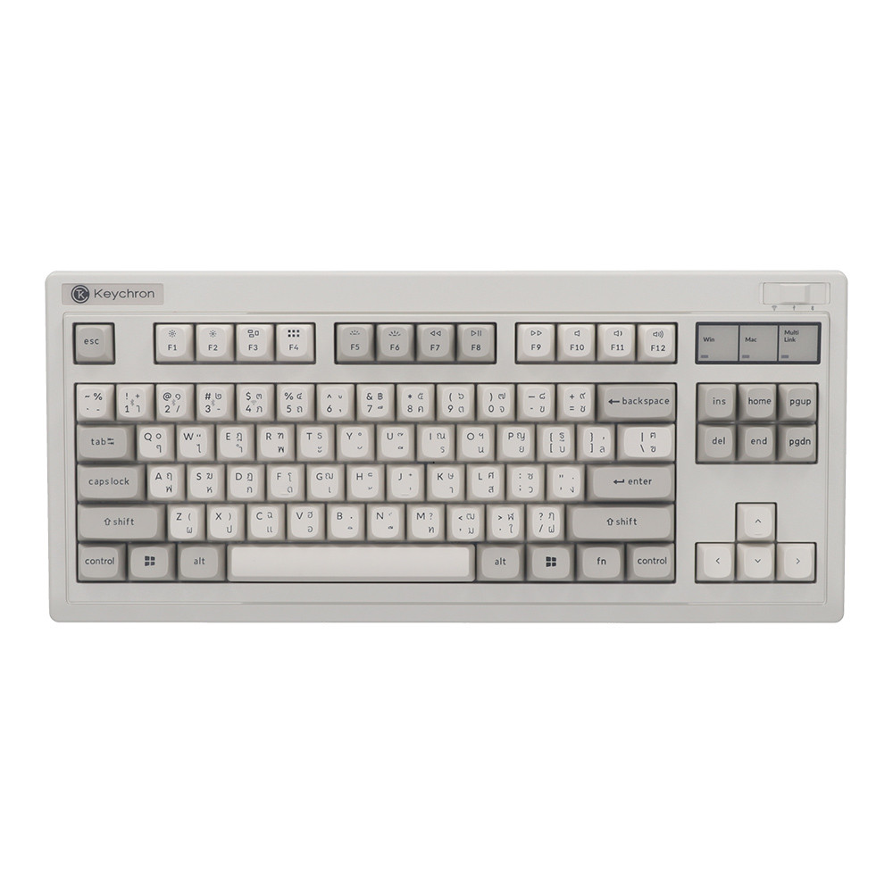 WIRELESS KEYBOARD (คีย์บอร์ดไร้สาย) KEYCHRON R3 - KEYCHRON SUPER BANANA SWITCH RGB EN/TH RETRO R3-M4-TH