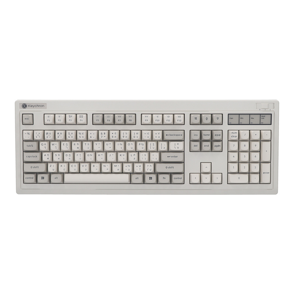 WIRELESS KEYBOARD (คีย์บอร์ดไร้สาย) KEYCHRON R6 - KEYCHRON SUPER RED SWITCH RGB EN/TH RETRO R6-M1-TH