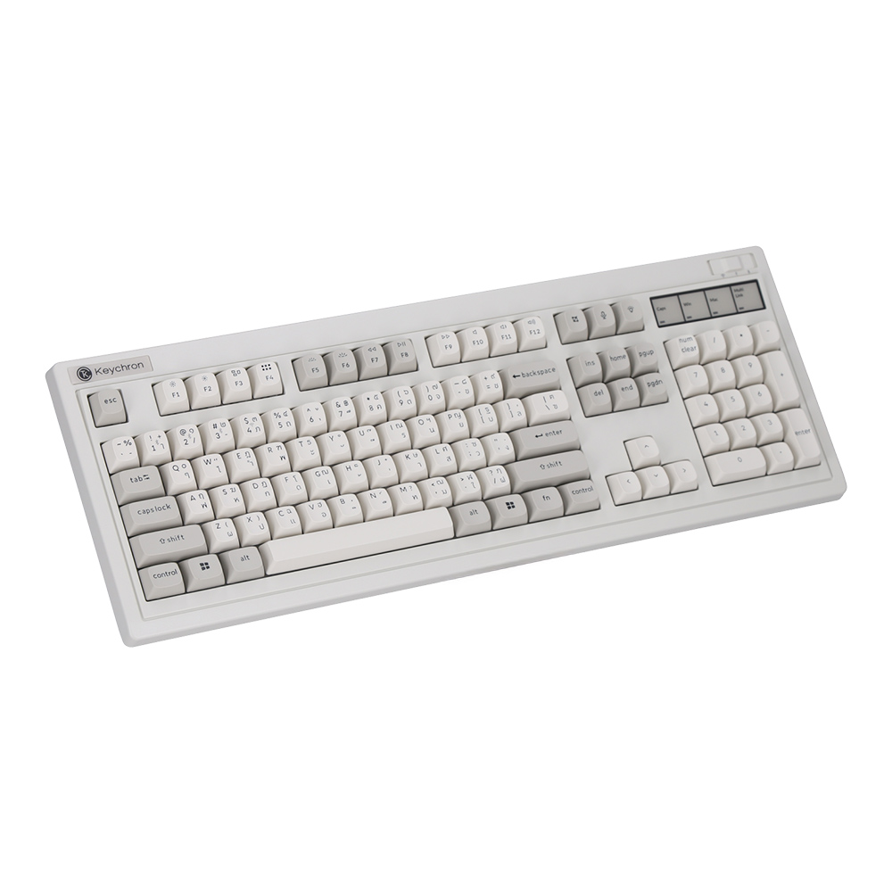 WIRELESS KEYBOARD (คีย์บอร์ดไร้สาย) KEYCHRON R6 - KEYCHRON SILENT RED SWITCH RGB EN/TH RETRO R6-M6-TH