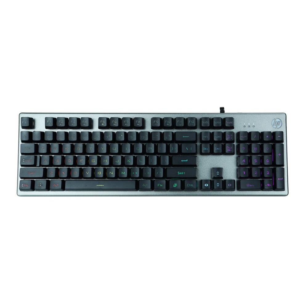 KEYBOARD (คีย์บอร์ด) HP K500Y LITE - RUBBER DOME SWITCH RGB EN BLACK