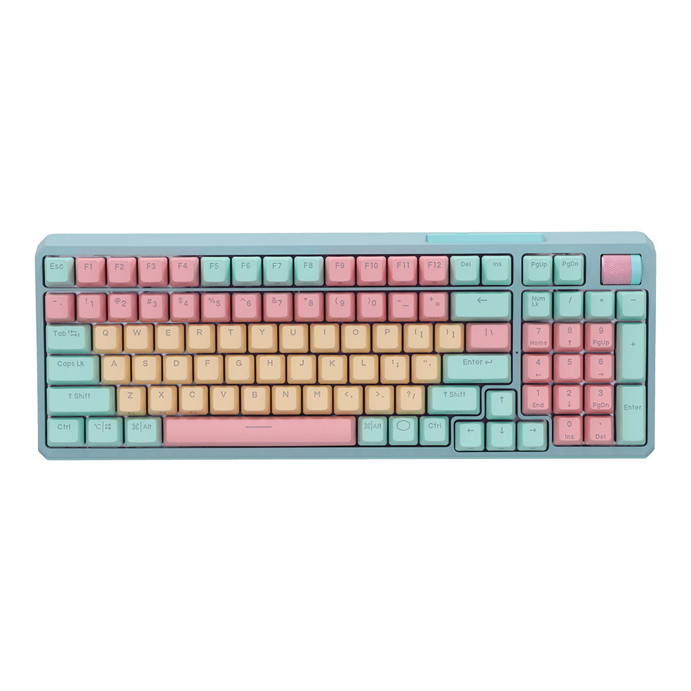 WIRELESS KEYBOARD (คีย์บอร์ดไร้สาย) COOLER MASTER MK770 - KAILH BOX V2 RED SWITCH RGB EN MACARON MK-770-MCKR1-US