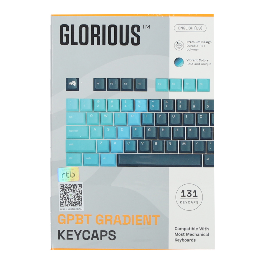 KEYCAP (คีย์แคป) GLORIOUS CELESTIAL ICE - 131 KEYS PBT EN