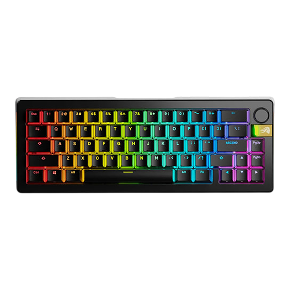 WIRELESS KEYBOARD (คีย์บอร์ดไร้สาย) GLORIOUS GMMK 3 PRO HE PREBUILT WIRELESS 65% - GLORIOUS FOX LINEAR HE SWITCH RGB EN BLACK