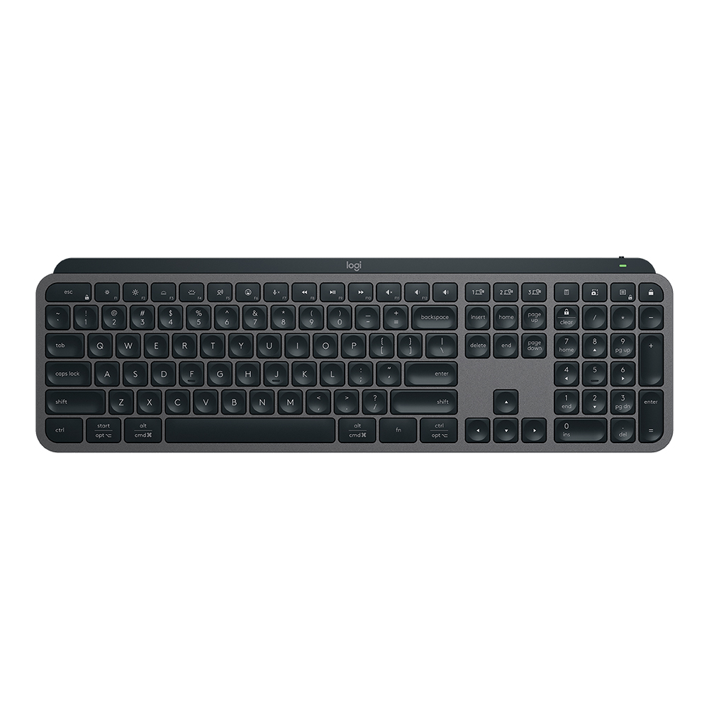 WIRELESS KEYBOARD (คีย์บอร์ดไร้สาย) LOGITECH MX KEYS S - WHITE-BACKLIT EN/TH GRAPHITE