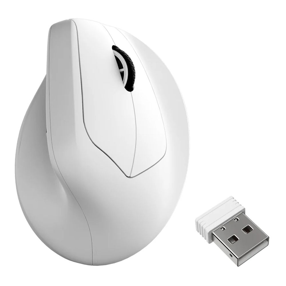 WIRELESS MOUSE (เมาส์ไร้สาย) KEYCHRON M5 ERGONOMIC - WHITE