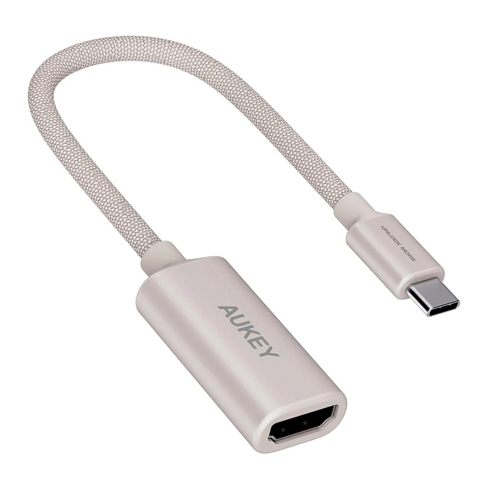 VIDEO ADAPTER (ตัวแปลงสัญญาณภาพ) AUKEY UH-H01 - TRAVELDOK 4K USB-C TO HDMI