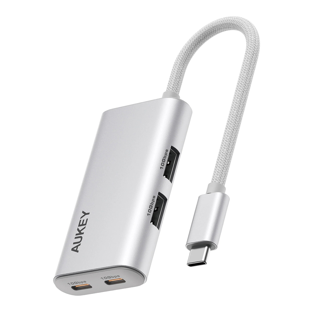 USB-C HUB (ยูเอสบีซีฮับ) AUKEY UH-CA01 - OFFICEDOK 4-IN-1