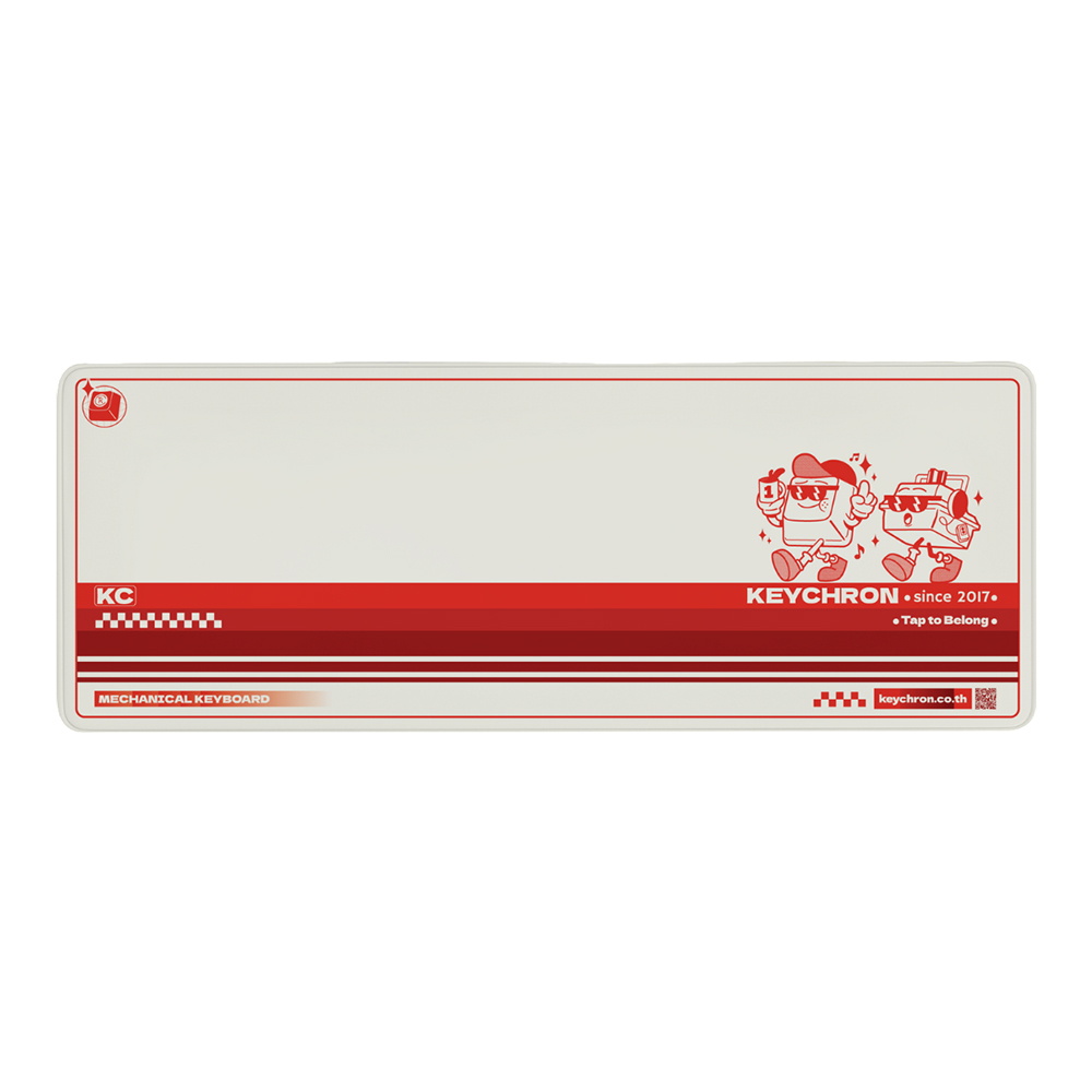 MOUSE PAD (เมาส์แพด) KEYCHRON DESK MAT RETRO 80S EDITION - 800 x 300 x 4 MM TAP TO BELONG DM-10