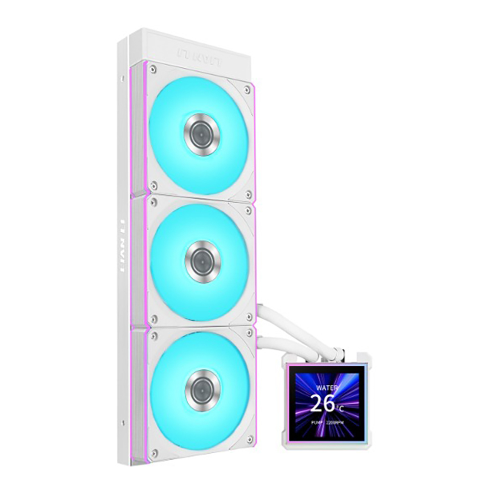 CPU LIQUID COOLER (ระบบระบายความร้อนด้วยน้ำ) LIAN LI HYDROSHIFT II LCD-S 360CL - WHITE