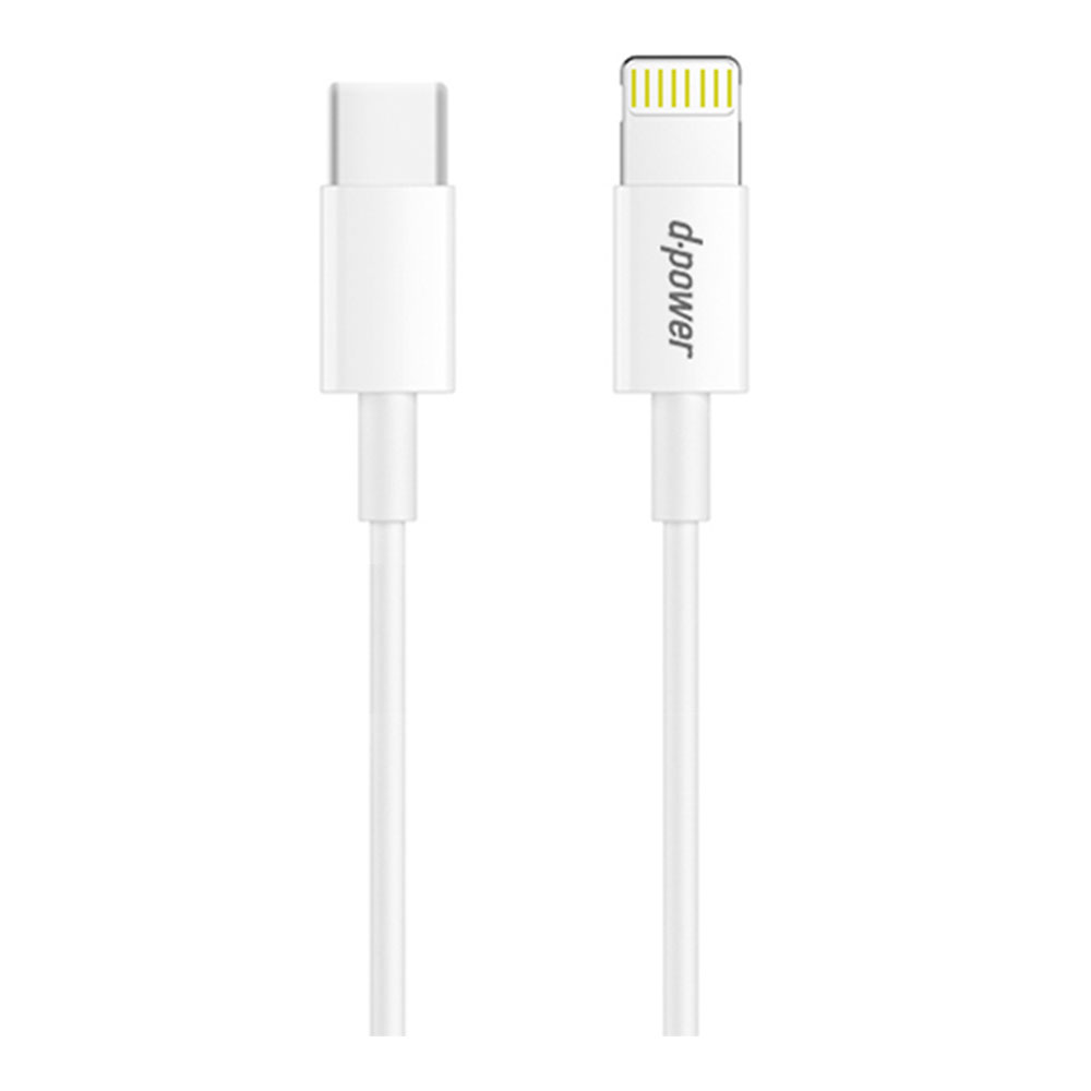 CHARGER CABLE (สายชาร์จ) D-POWER U-31P - USB-C TO IP 1M WHITE