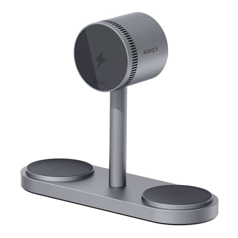 WIRELESS CHARGER (ที่ชาร์จไร้สาย) AUKEY LC-MC315 MAGFUSION 3X PRO 3-IN-1 WIRELESS CHARGING PAD
