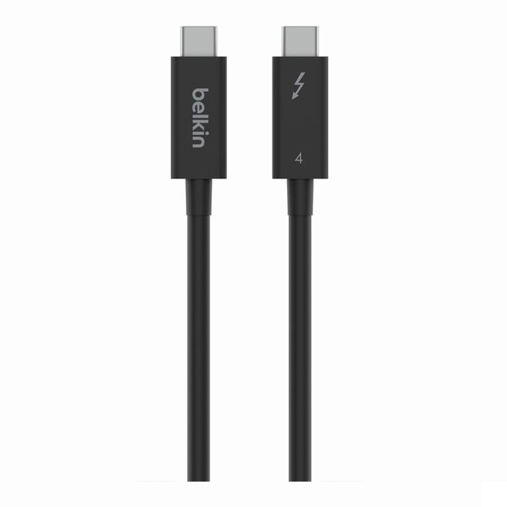 CHARGER CABLE (สายชาร์จ) BELKIN CONNECT THUNDERBOLT 4 CABLE - 100W USB-C TO USB-C 1M INZ003QC1MBK BLACK
